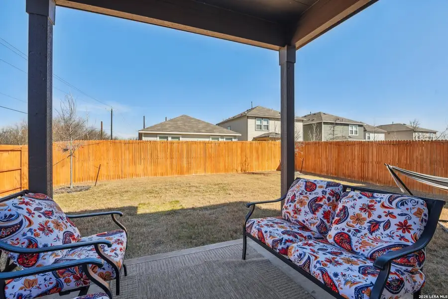 Exterior details and patio area of a home in Blue Ridge Ranch, San Antonio (Image 3).