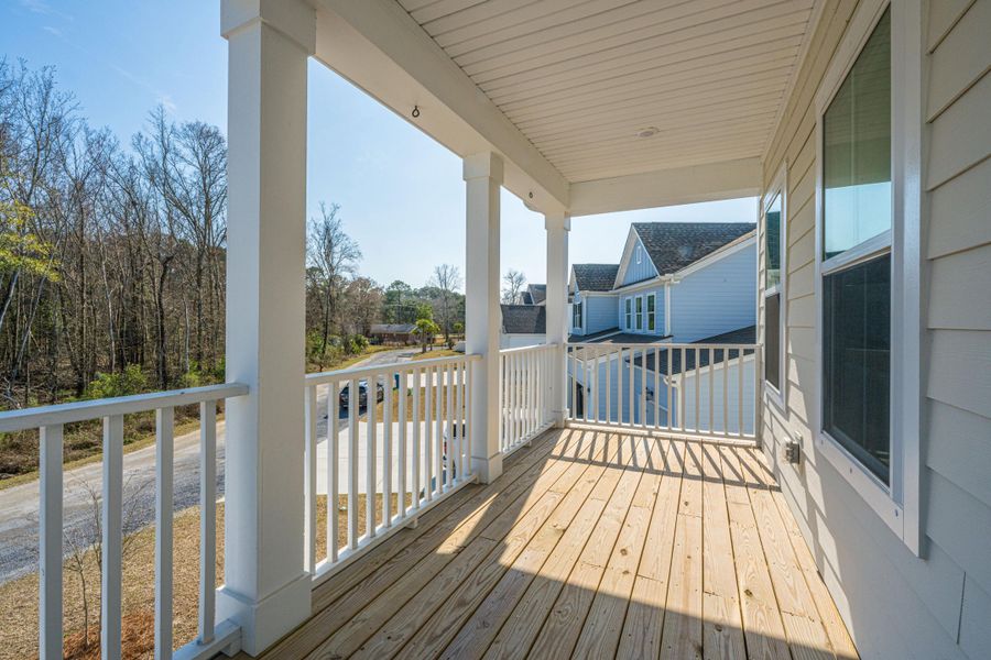 Exterior details and patio area of a home in , Awendaw (Image 27).