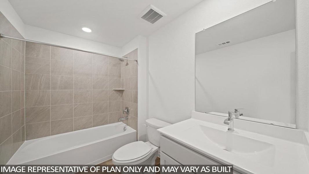 Furnished interior view inside a new home in Harrington Trails at The Canopies, Splendora (Image 3).