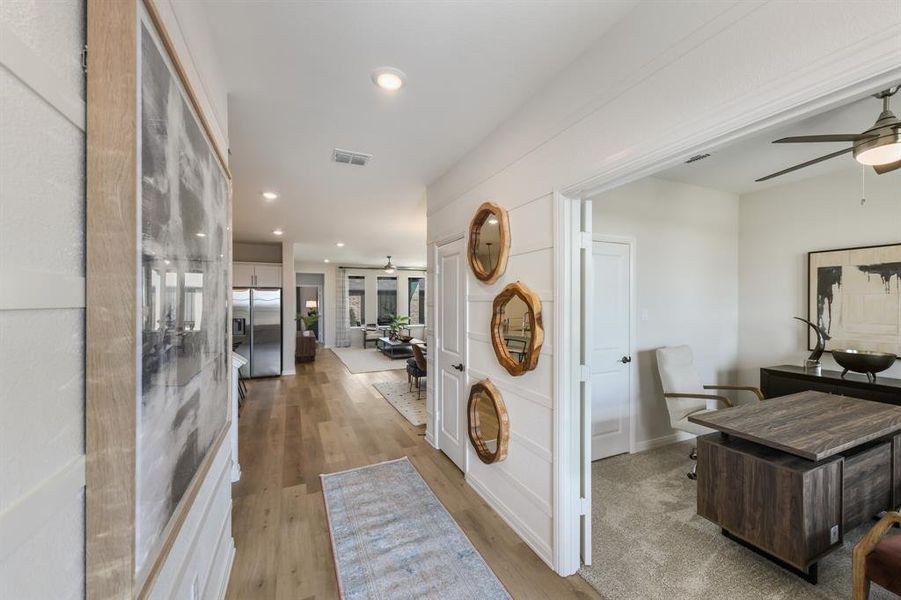 With a stunning entry featuring sight lines through to the rear of the home and ample wall space to display art work, you will love inviting friends and family into this beautiful home! With a stunning entry featuring sight lines through to the rear of the home and ample wall space to display art work, you will love inviting friends and family into this beautiful home!