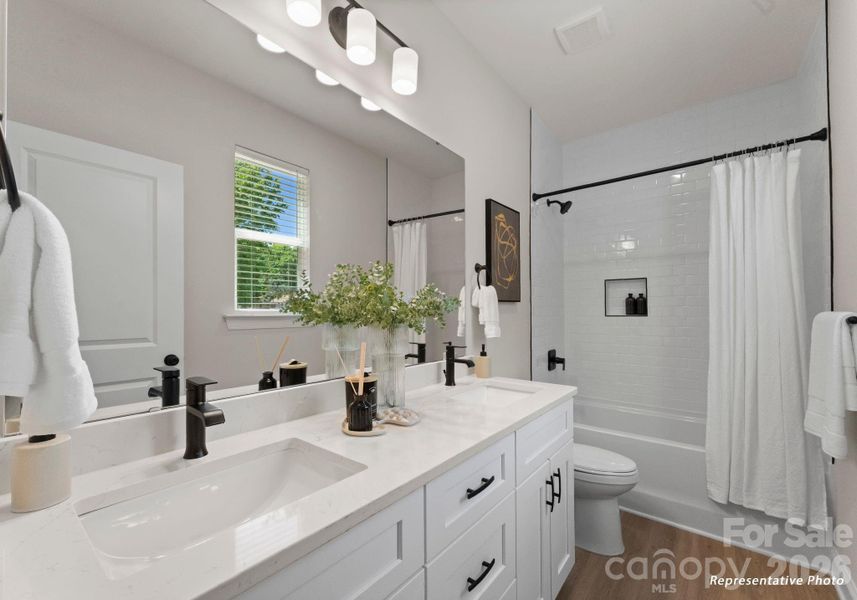 Furnished interior view inside a new home in , Charlotte (Image 18).