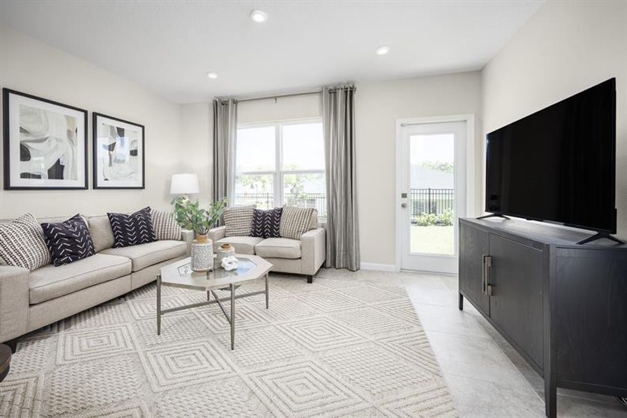 Furnished interior view inside a new home in Savannah Lakes, Fort Pierce (Image 7).