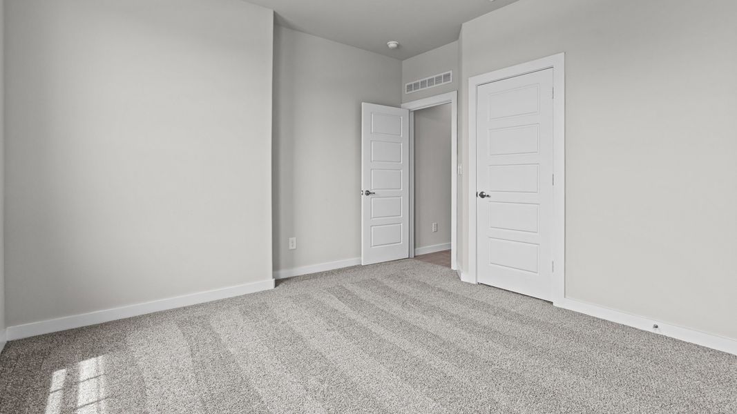 Representative unfurnished interior of a home built from the THE HOBBS by D.R. Horton in Northwest Passage, Midland (Image 25). Representative unfurnished interior of a home built from the THE HOBBS by D.R. Horton in Northwest Passage, Midland (Image 25).
