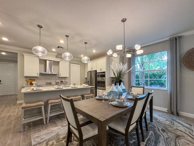 Furnished interior view inside a new home in Estates of Boynton Waters, Boynton Beach (Image 2). Furnished interior view inside a new home in Estates of Boynton Waters, Boynton Beach (Image 2).