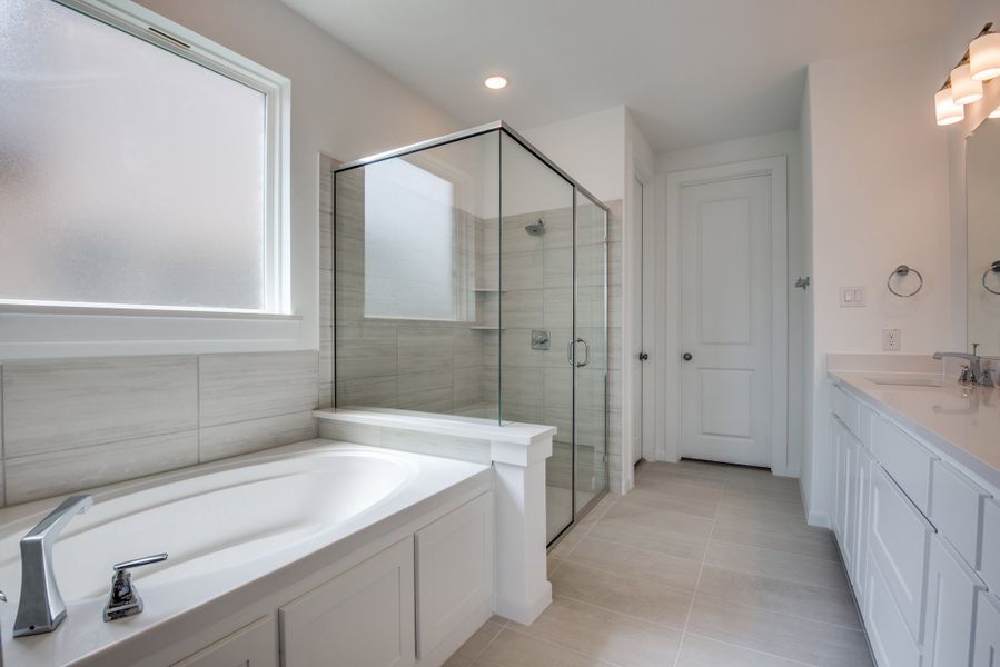 Furnished interior view inside a new home in Painted Tree - South, McKinney (Image 5).