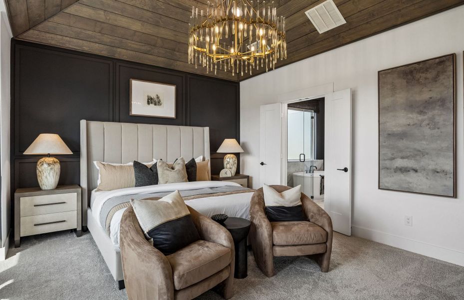 Representative furnished interior of a home built from the Rainier by Pulte Homes in Overland Grove, Forney (Image 30).