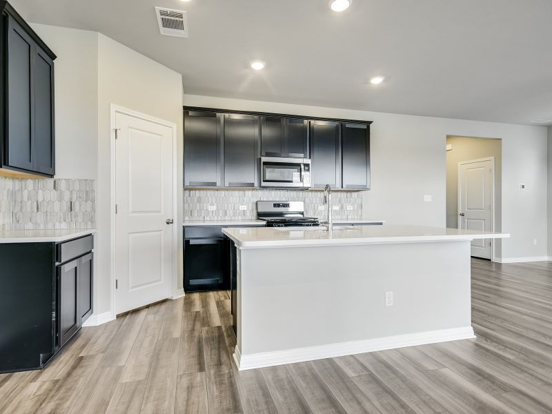 Furnished interior view inside a new home in Butler Farms - Americana Collection, Liberty Hill (Image 3).