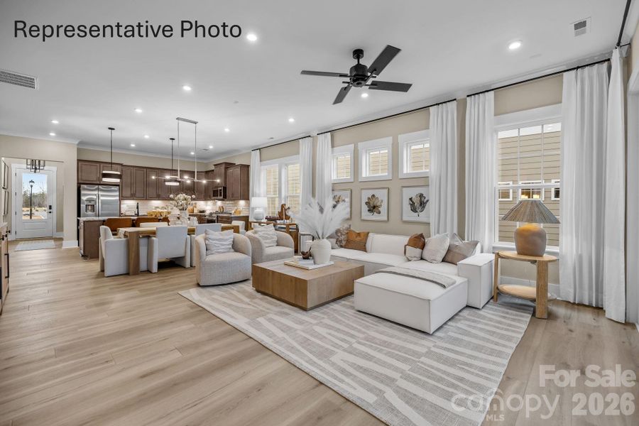 Furnished interior view inside a new home in , Fort Mill (Image 20).