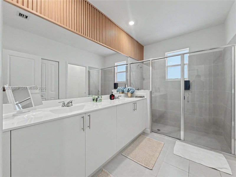 Furnished interior view inside a new home in , Miami (Image 17).