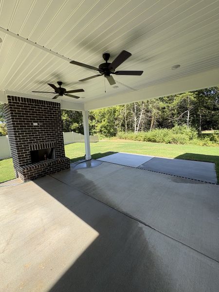 Exterior details and patio area of a home in Rookers Bend, Smyrna (Image 3). Exterior details and patio area of a home in Rookers Bend, Smyrna (Image 3).