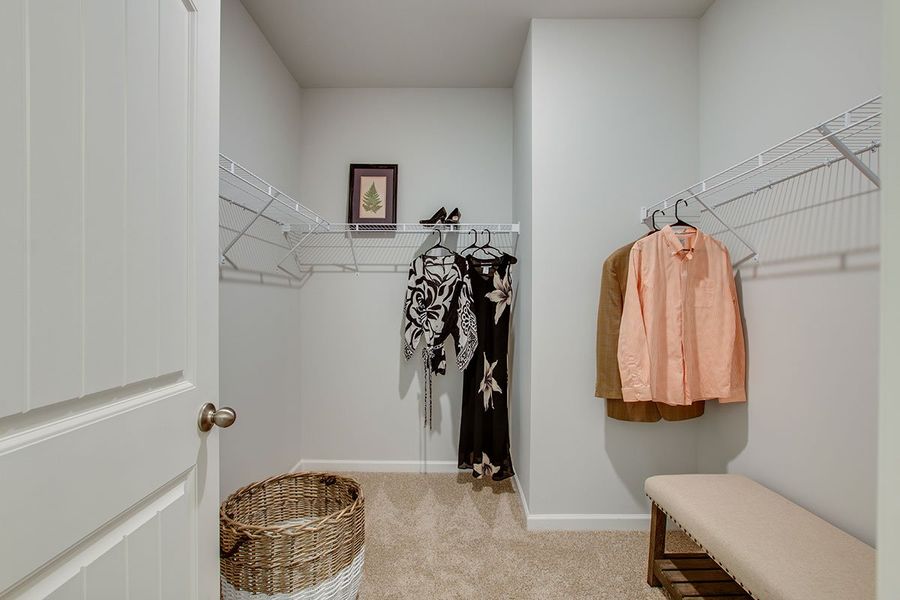 Representative furnished interior of a home built from the SALEM by D.R. Horton in The Parks, White House (Image 18).