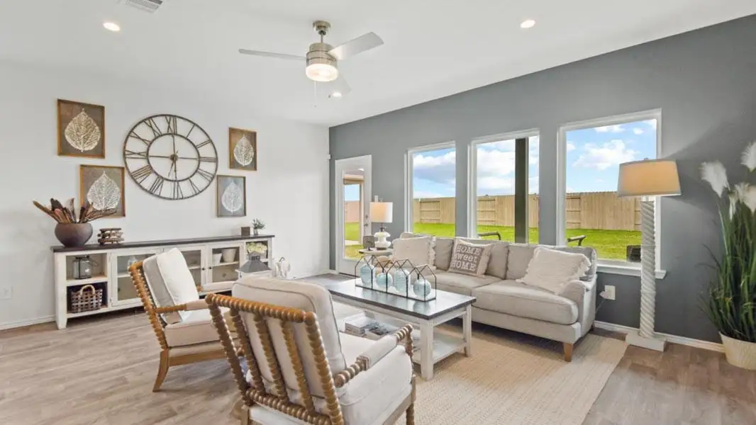 Furnished interior view inside a new home in Porters Mill, New Caney (Image 13). Furnished interior view inside a new home in Porters Mill, New Caney (Image 13).