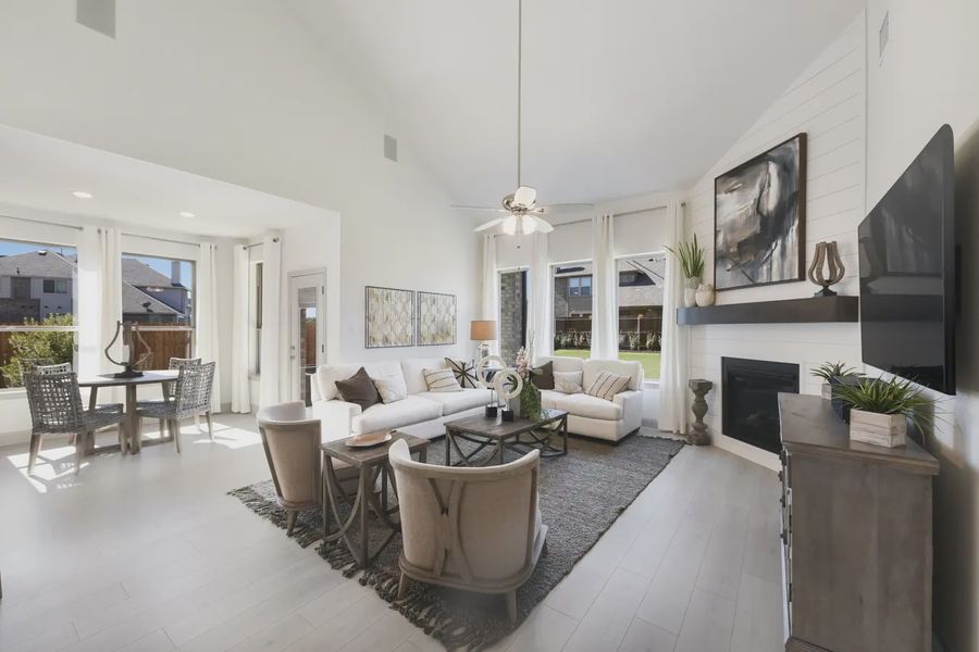 Representative furnished interior of a home built from the Wimberly by Chesmar Homes in Heartland 50's and 60's, Heartland (Image 10).