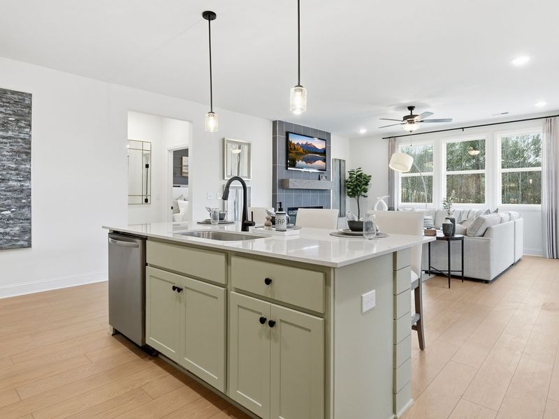 Representative furnished interior of a home built from the The Laurel J by Davidson Homes LLC in Bailey Park, Fayetteville (Image 30).