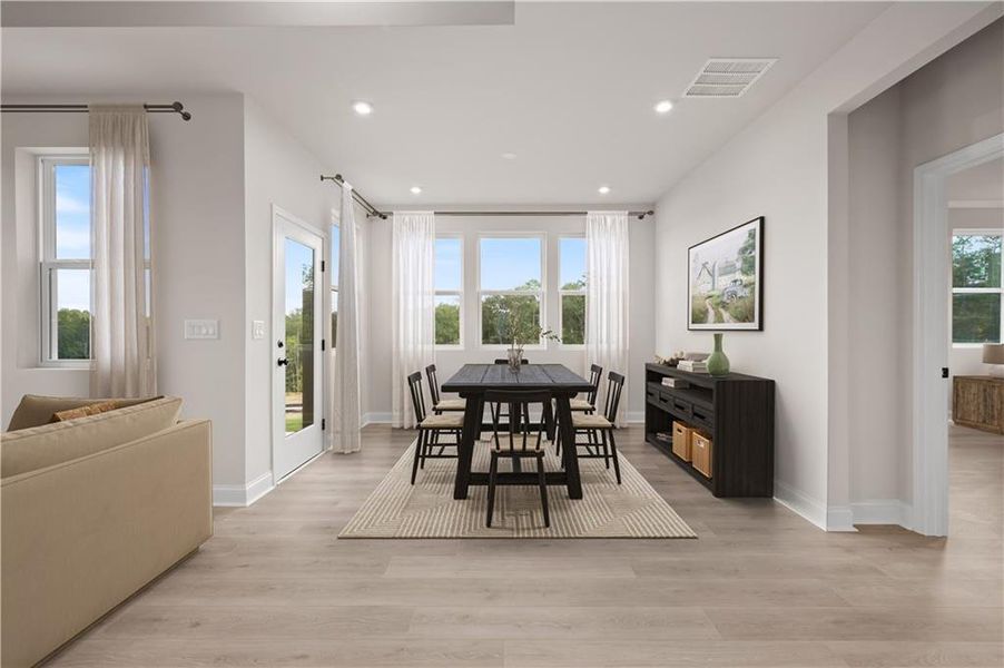 Furnished interior view inside a new home in Gatherings® at GreenHouse, Marietta (Image 33).