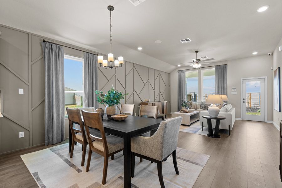 Representative furnished interior of a home built from the Brooks by Beazer Homes in Comanche Ridge, San Antonio (Image 4).