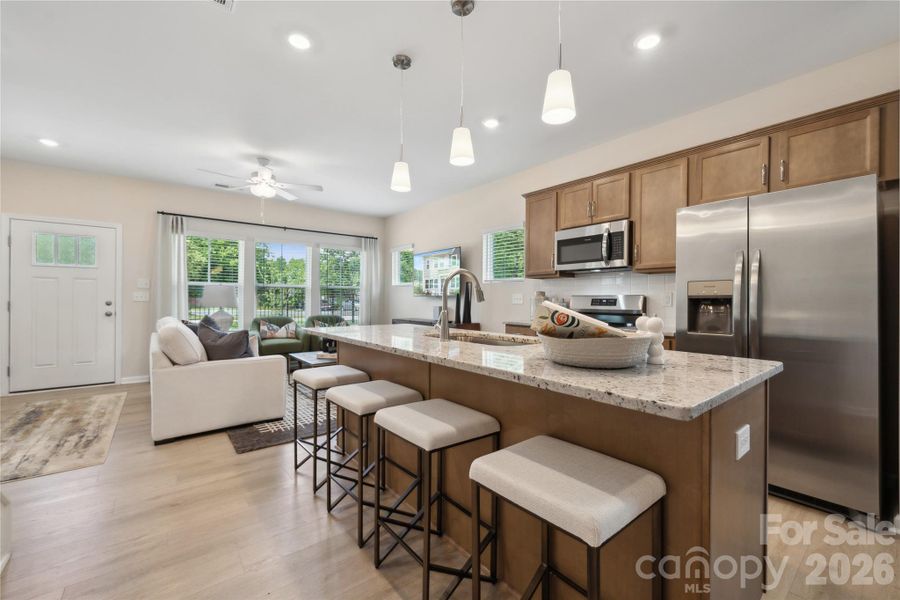 Unit 4 features a Clover B floorplan. *Please note that the following photos are representative only and actual selections many vary.