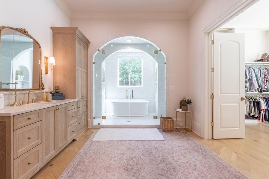 Furnished interior view inside a new home in , Canton (Image 43).
