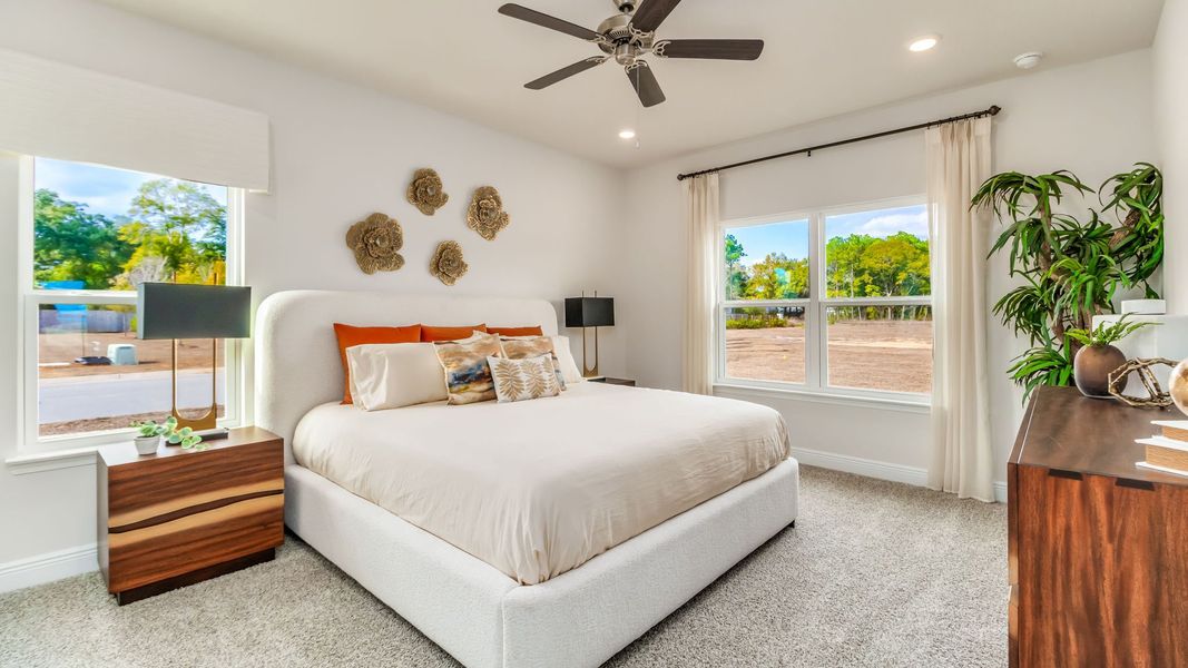 Furnished interior view inside a new home in Magnolia at the Bluffs Phase 3, Freeport (Image 14).
