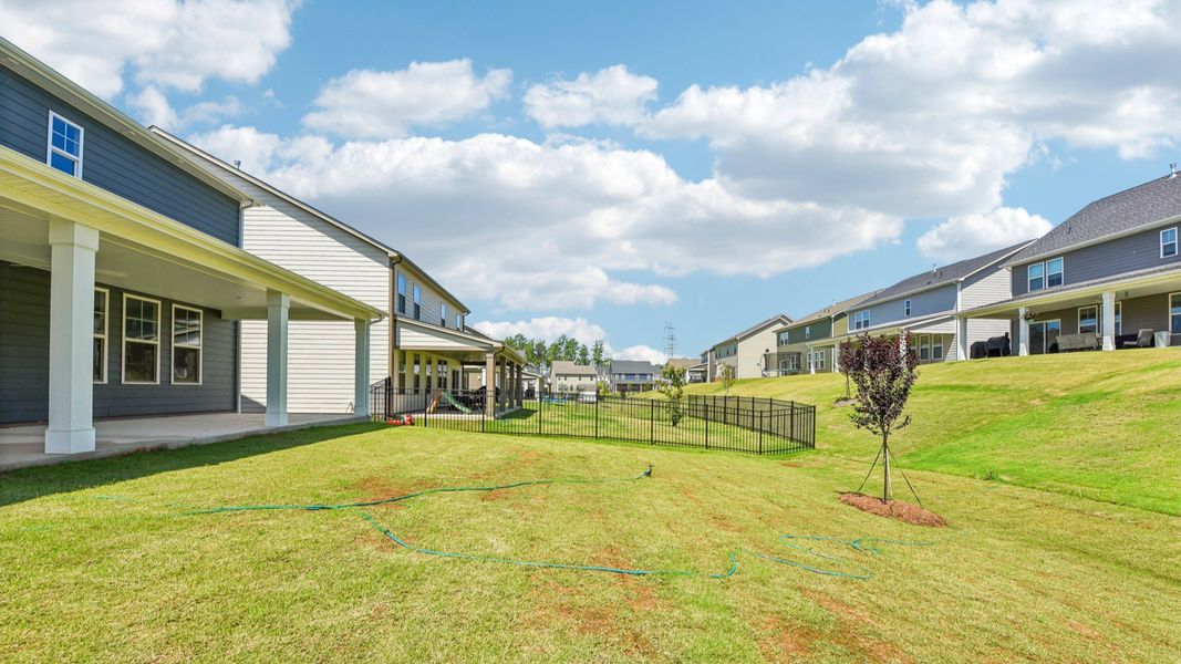 The Burton Plan by DRB Home in Lakeside Glen York, SC - Backyard The Burton Plan by DRB Home in Lakeside Glen York, SC - Backyard