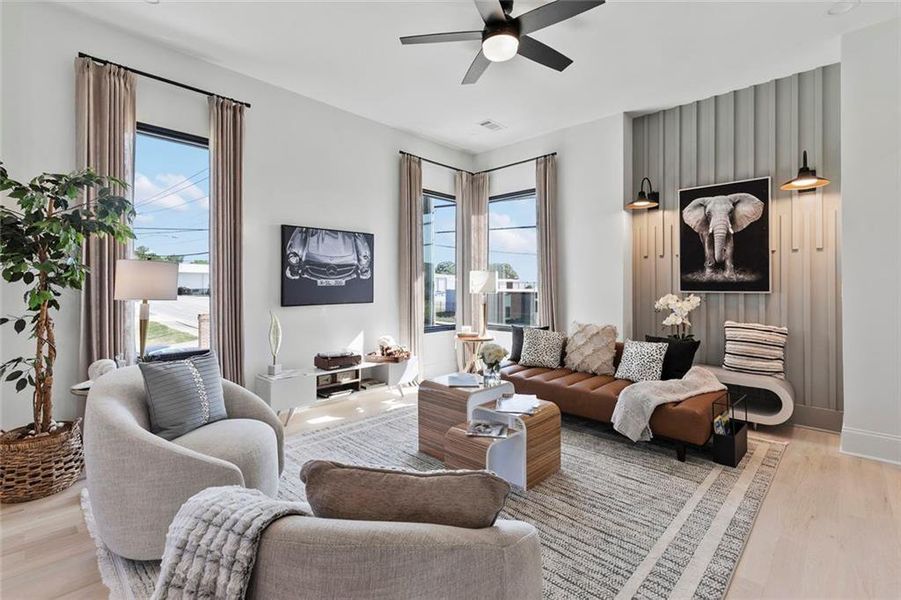 Furnished interior view inside a new home in , Chamblee (Image 32).