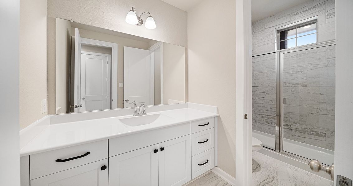 Furnished interior view inside a new home in The Highlands, Porter (Image 7). Furnished interior view inside a new home in The Highlands, Porter (Image 7).