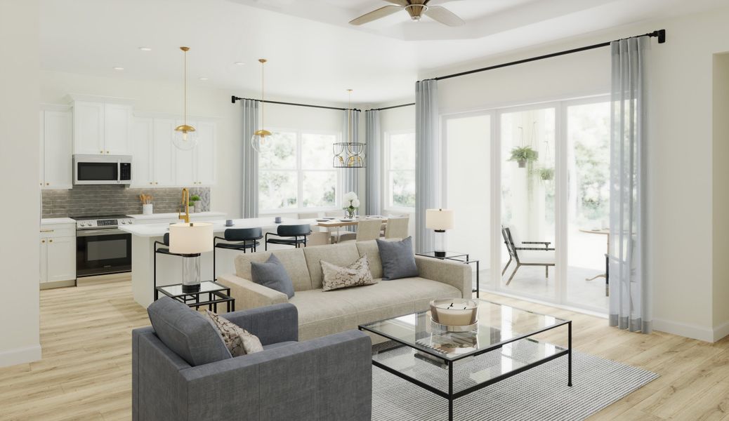 Amelia Great Room Rendering