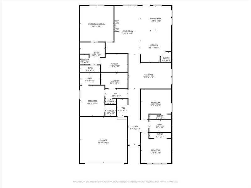 2D floor plan layout of this home in , Denton, TX (Image 4). 2D floor plan layout of this home in , Denton, TX (Image 4).