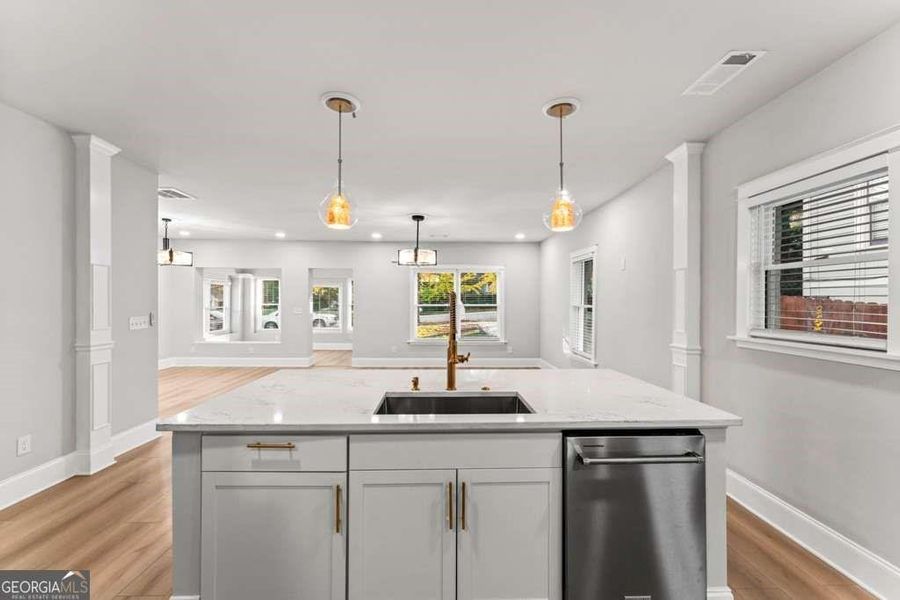 Furnished interior view inside a new home in , Atlanta (Image 4).
