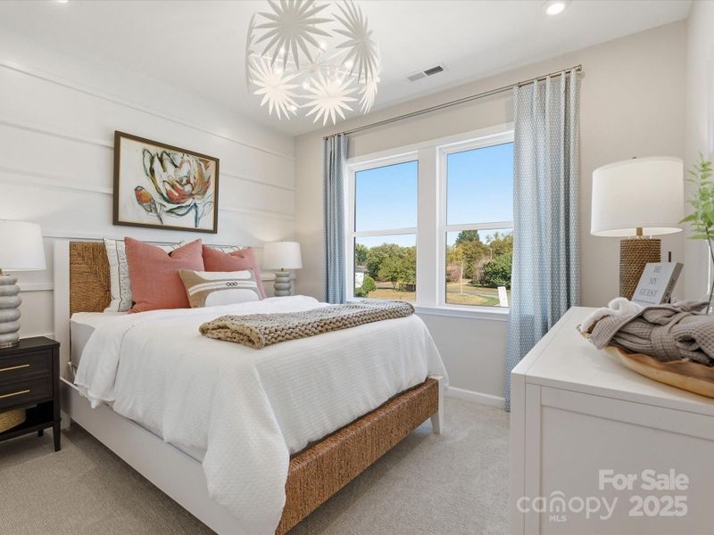 Rear Load 2-Bay Tandem Garage with Full Length Driveway.
