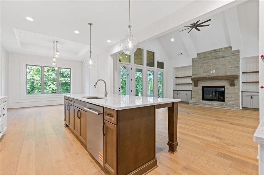 Furnished interior view inside a new home in , Flowery Branch (Image 40).