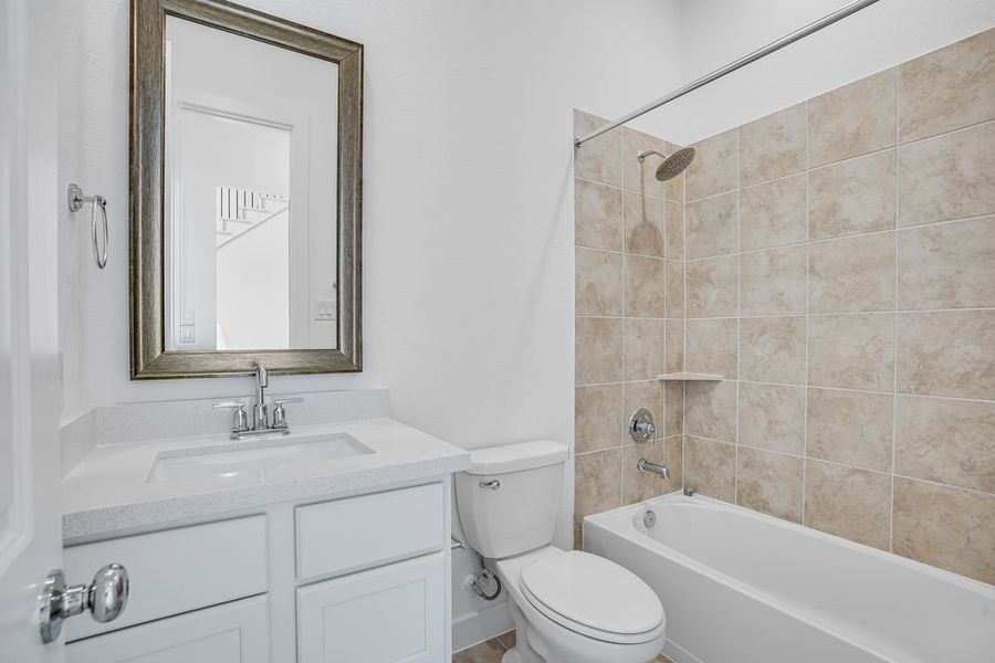 Furnished interior view inside a new home in Avalon at Cypress, Cypress (Image 9).
