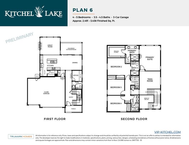 Kitchel Lake Plan 6 Floor Plan