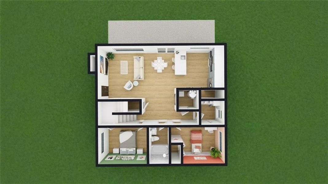 2D floor plan layout of this home in , Ranger, GA (Image 3).