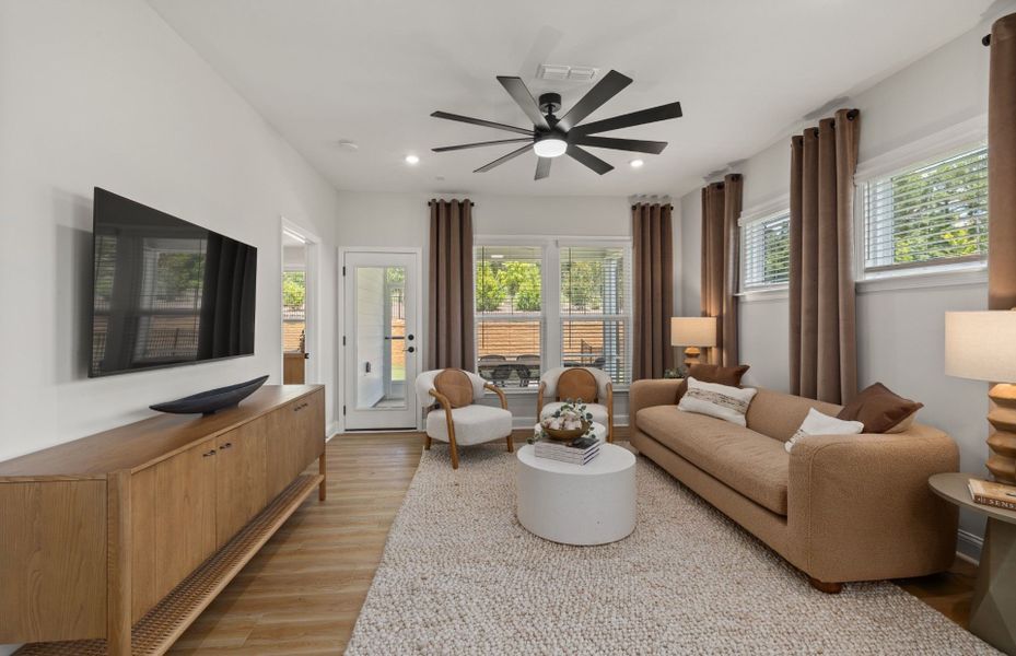 Furnished interior view inside a new home in Carolina Overlook, Clayton (Image 6).