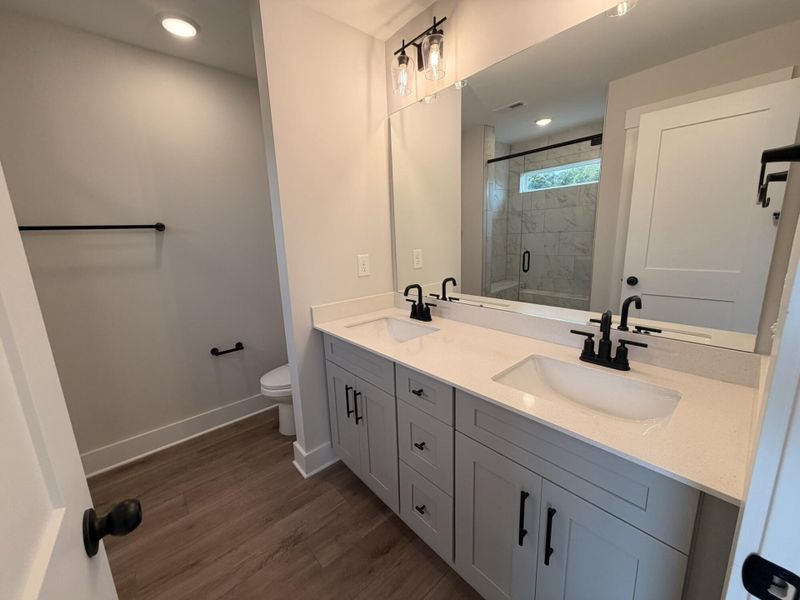 Furnished interior view inside a new home in Blythe Mill Townhomes, Waxhaw (Image 9).