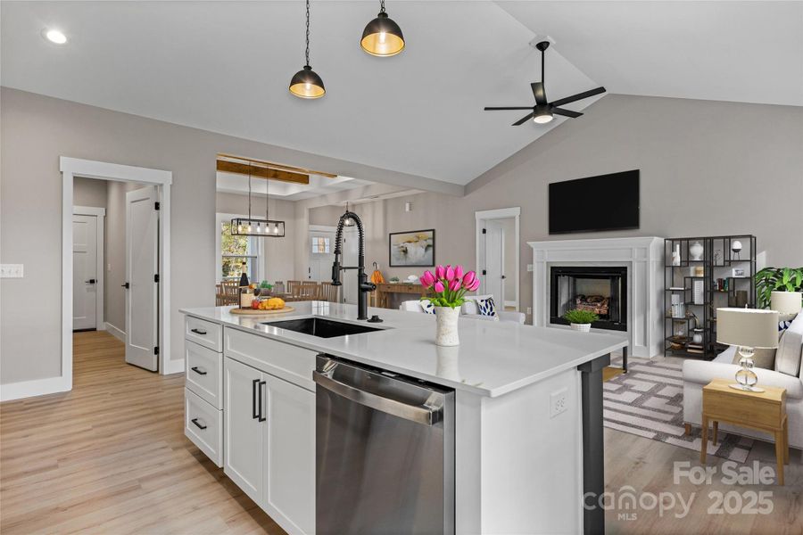 Furnished interior view inside a new home in , Asheville (Image 33).