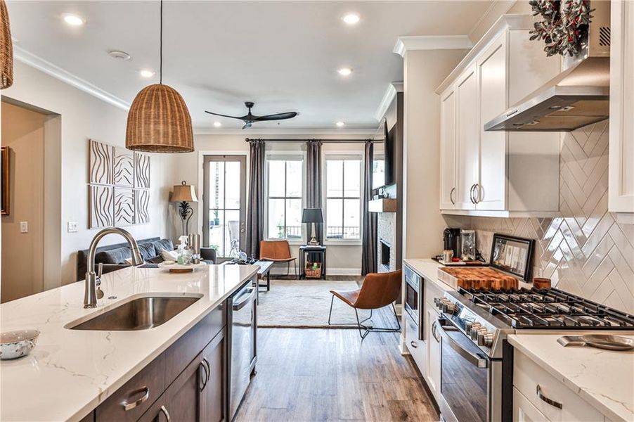 Furnished interior view inside a new home in Waterside Condos, Peachtree Corners (Image 3).