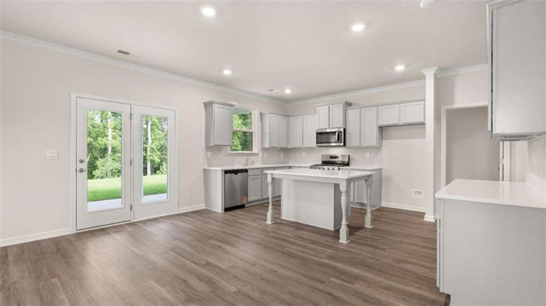 Furnished interior view inside a new home in Independence, Loganville (Image 6). Furnished interior view inside a new home in Independence, Loganville (Image 6).