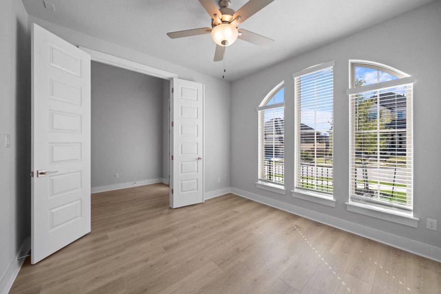 Double doors in Study