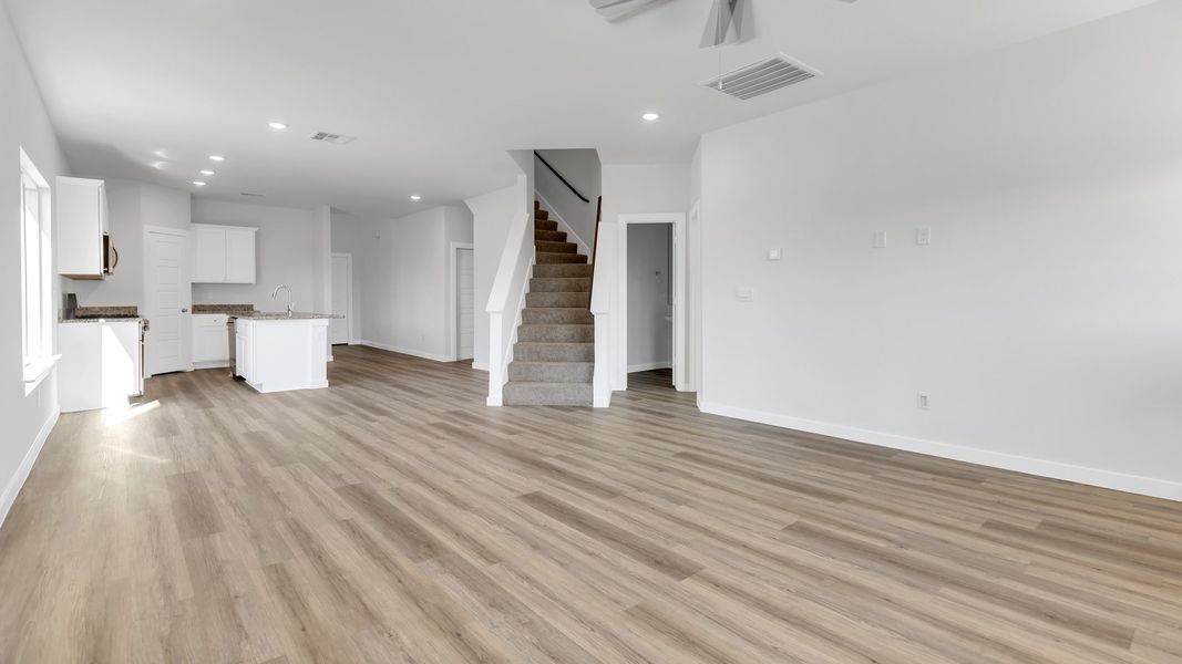 Spacious, unfurnished interior of a new home in Everest Heights, Lubbock (Image 15). Spacious, unfurnished interior of a new home in Everest Heights, Lubbock (Image 15).