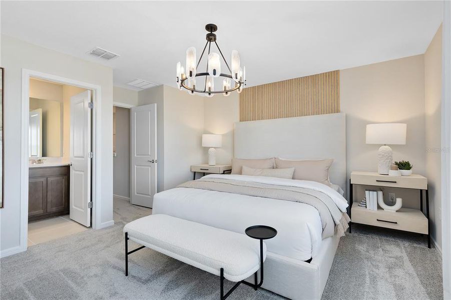 Furnished interior view inside a new home in Tohoqua, Kissimmee (Image 16).