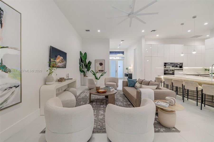 Furnished interior view inside a new home in , Biscayne Park (Image 7).