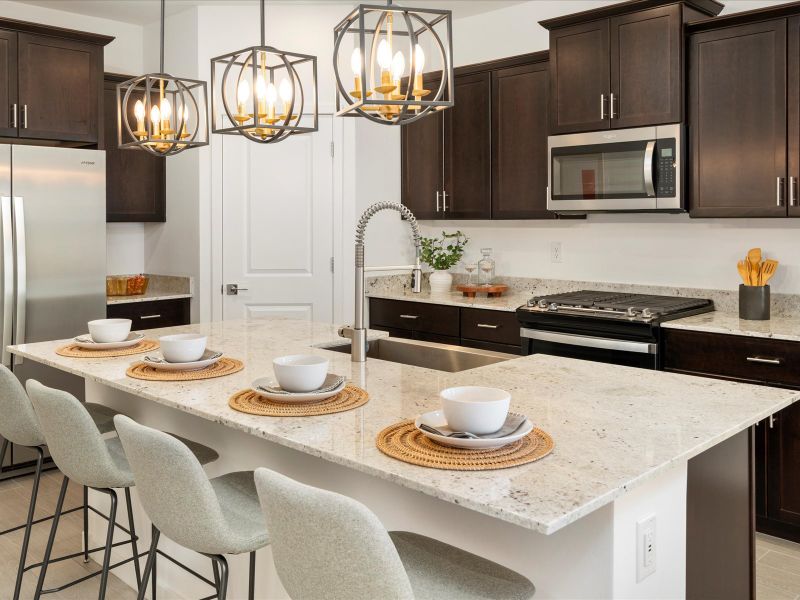 The Jubilee floorplan image modeled at Bella Vista Trails.