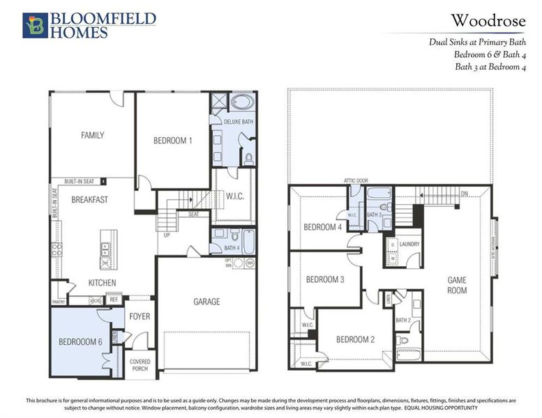 2D floor plan layout of this home in Hulen Trails, Fort Worth, TX (Image 2).