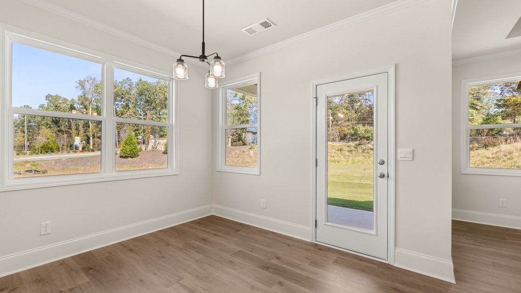 Representative unfurnished interior of a home built from the WINDSOR by D.R. Horton in Butner Estates, South Fulton (Image 40).