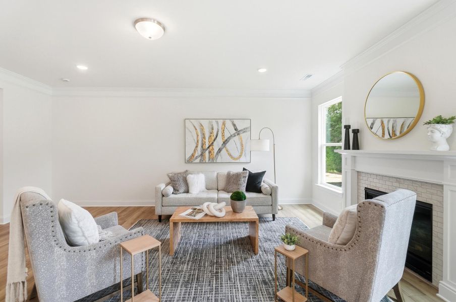 Furnished interior view inside a new home in Ashton Park, Monroe (Image 9).