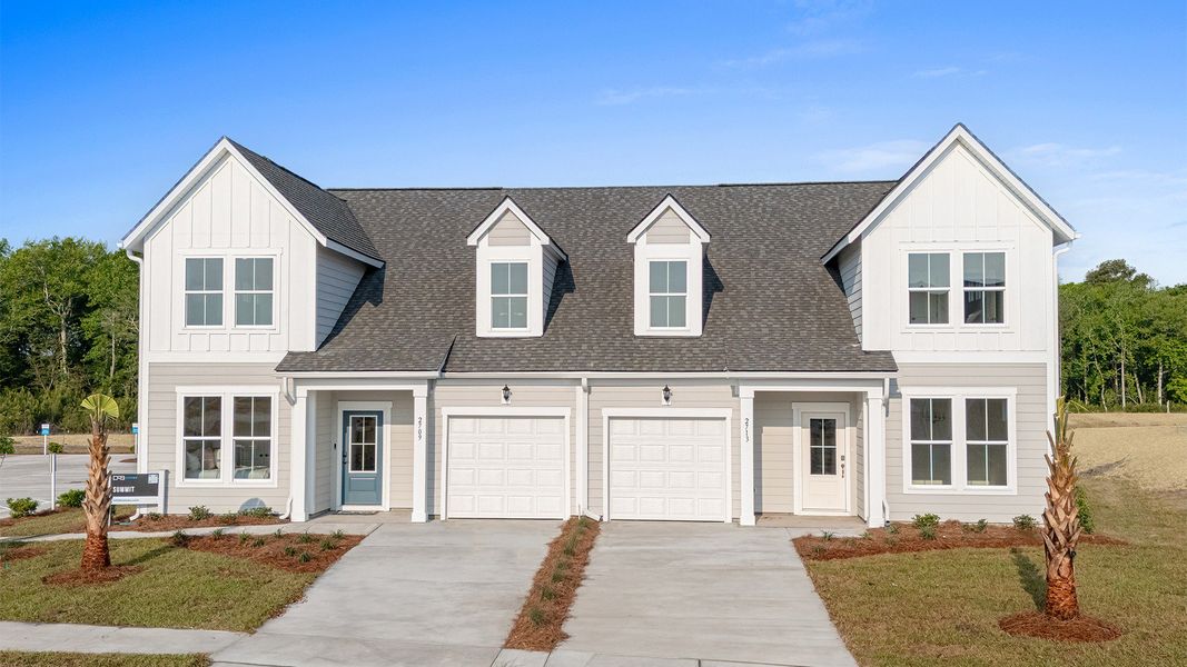 The Summit at Indigo at the Preserve offers charming curb appeal and thoughtfully designed two-story villa living.