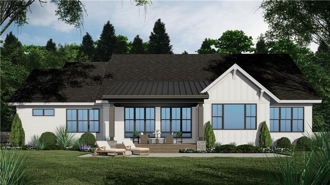 Front exterior of a new home in , Ellijay, GA, highlighting curb appeal (Image 23).