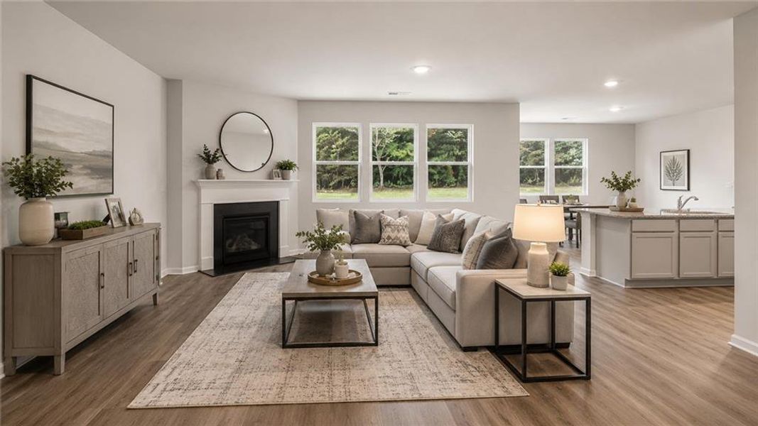 Furnished interior view inside a new home in Preserve at Dove Creek, Statham (Image 5).